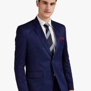 FAVOROSKI Designer Men's Slim Fit Notched Lapel Single Breasted Solid Blazer